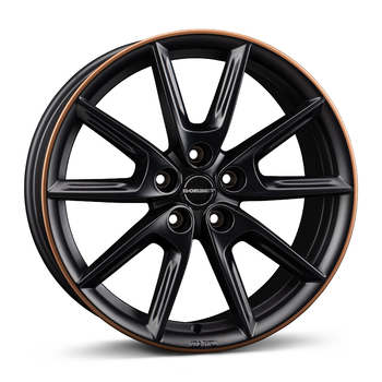 "LX 80840 black matt rim copper